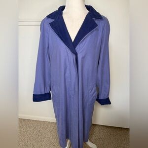 Gallery Women's Lavender with Dark Blue Trim Coat size 4